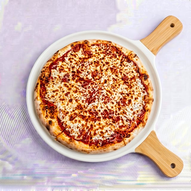 Round Cheese Pizza.